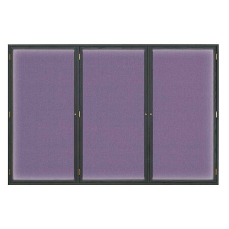 United Visual Products Open Faced Traditional Corkboard, 24x18" UV640A-SATIN-COBACC